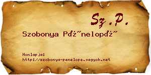 Szobonya Pénelopé névjegykártya